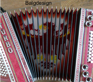 Muster eines Balgdesigns einer Steirischen Harmonika